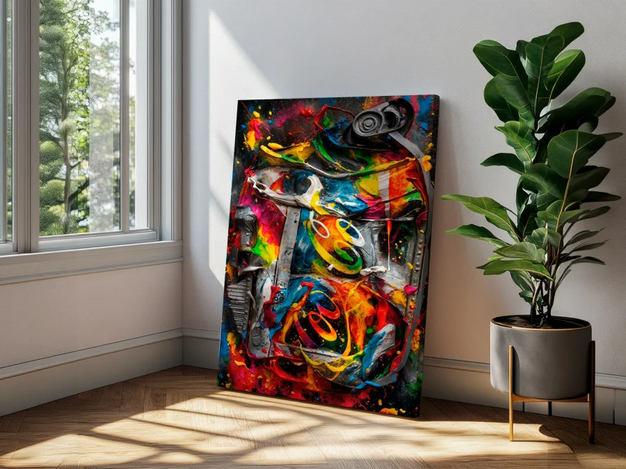 🥤 Картина Abstract Pop Art Can на холсте