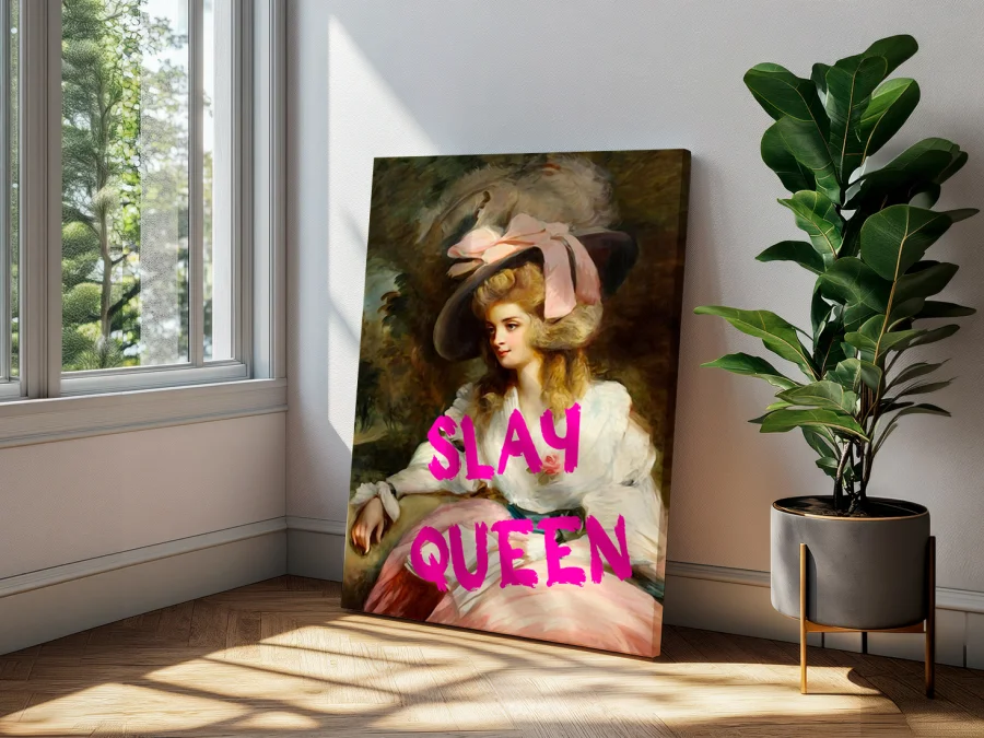 👑 Tablou Slay Queen Clasic și Pop-art pe pânză