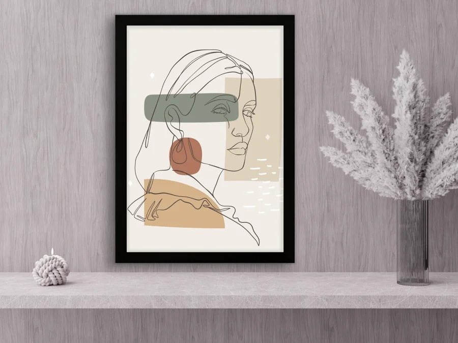 🎨 Картина «Женский портрет линия современный стиль»