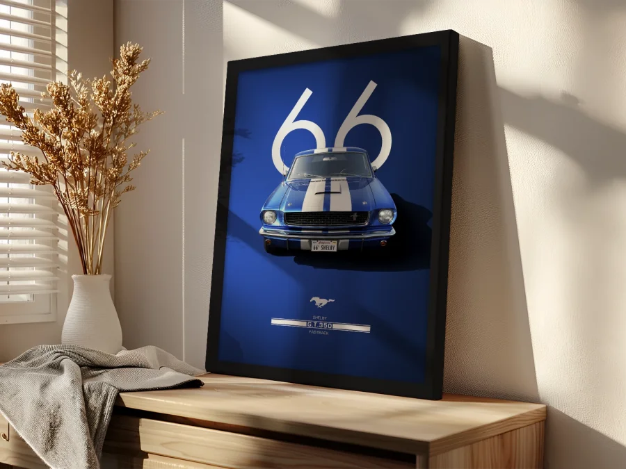 🏎️ Shelby GT350 1966 în ramă pe panza