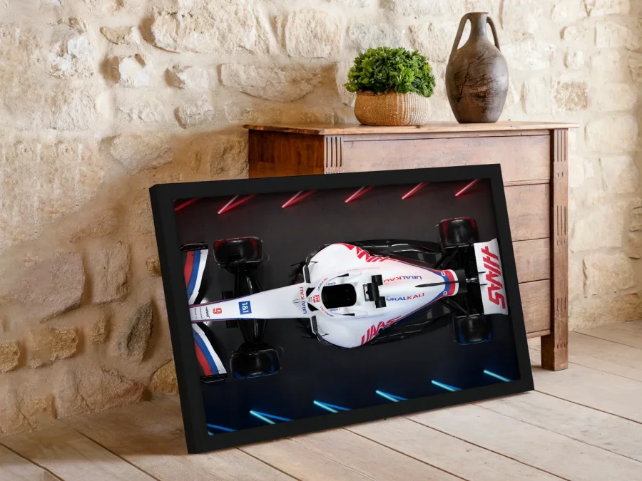 🏎️ Haas Formula 1 dinamică în ramă