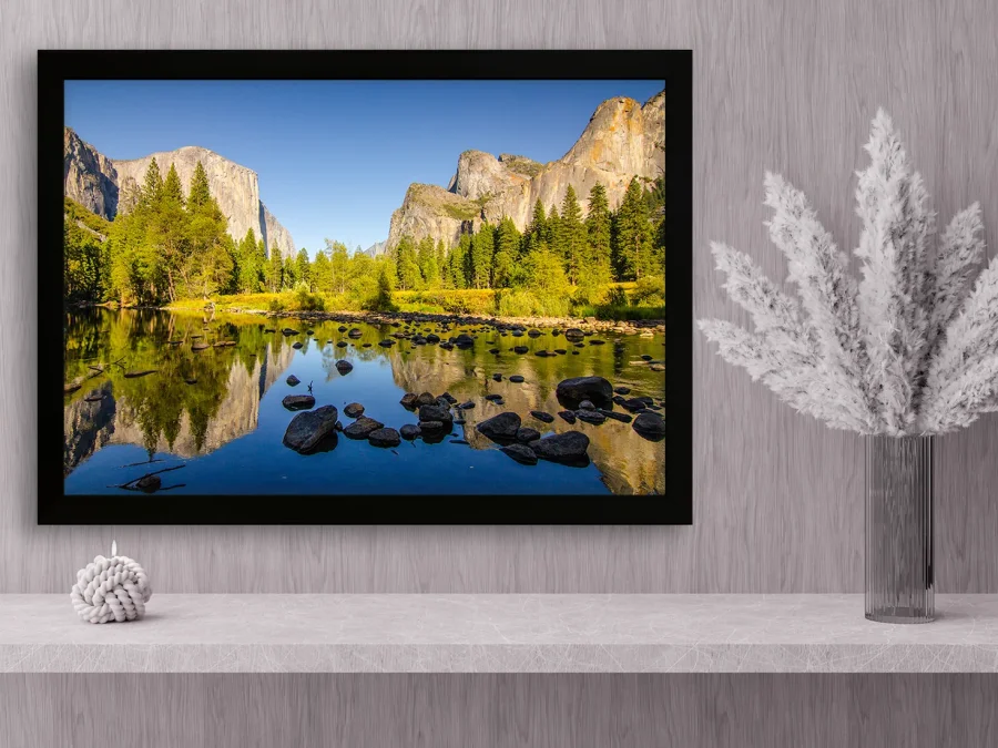 🏞️ Картина «Горное отражение в тихом озере»