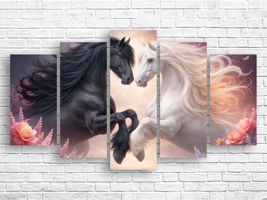 🐎 Модульная картина Магия коней: Танцующие гривы