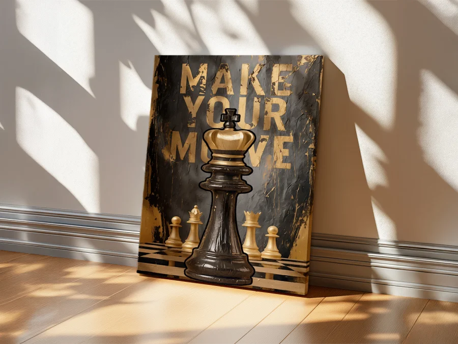 ♟️ Tablou Șah Make Your Move pe pânză