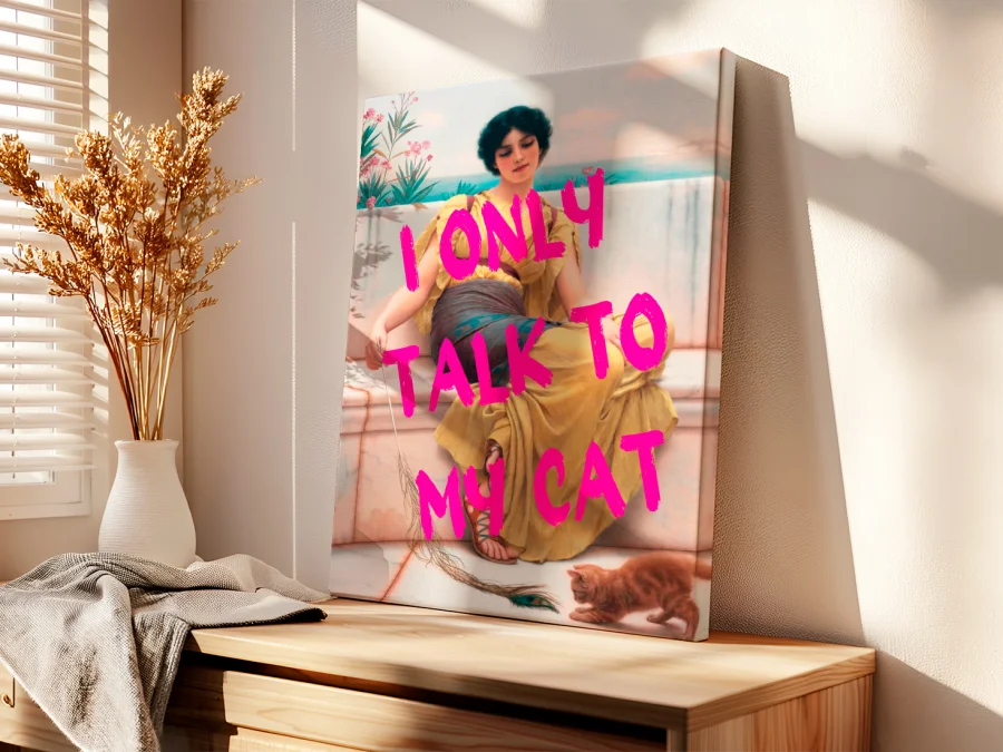 🐈 Картина I Only Talk To My Cat на холсте