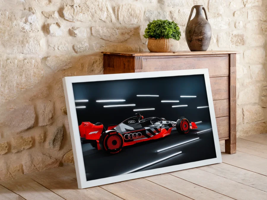🏎️ Tablou Audi Formula 1 stil și viteză în ramă