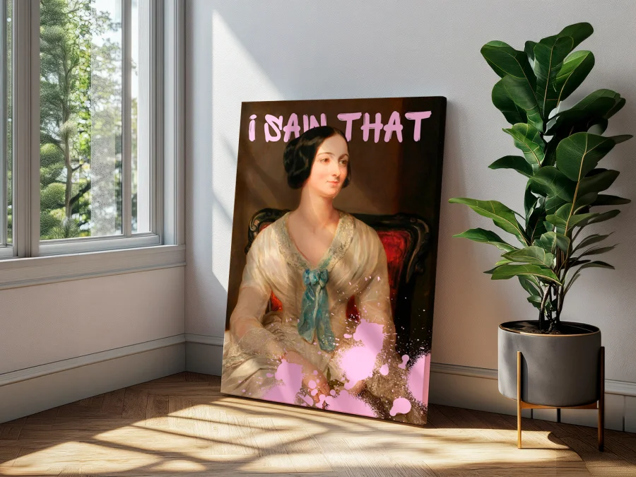 🖼️ Tablou I Saw That Clasic și Pop-art pe pânză