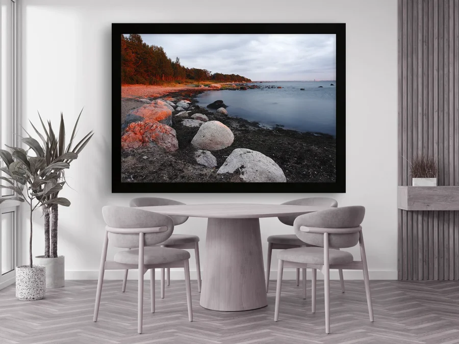 🌅 Картина «Скалистый берег на закате»