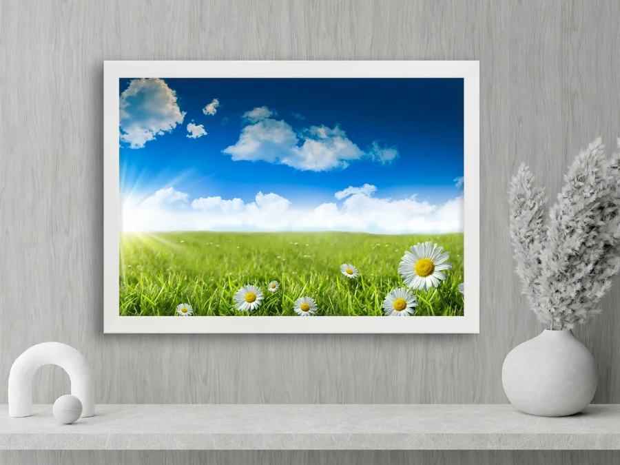 🌼 Картина «Ромашковое поле под солнцем»