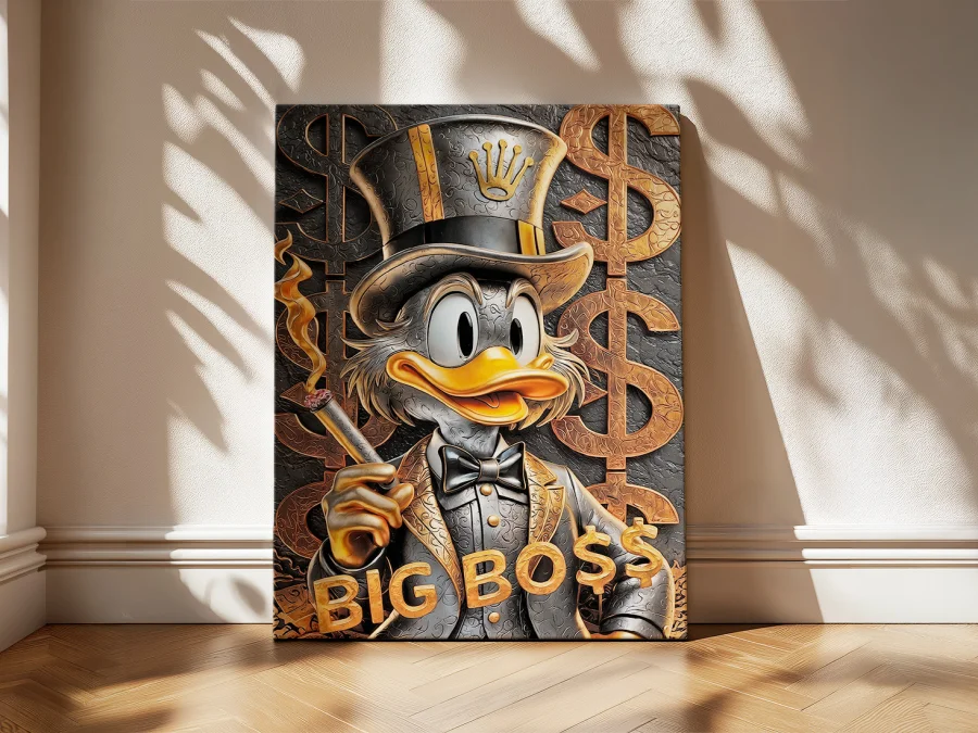 💰 Tablou pe pânză Scrooge McDuck Big Boss