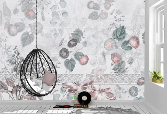 🌸 Фотообои «Нежные цветы в пастельных тонах»