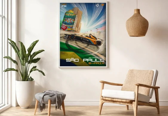 🏎️ Постер São Paulo E-Prix динамика гонки