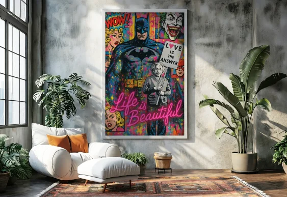 🔫 Картина Бонд MI6 с катером и яркими эффектами