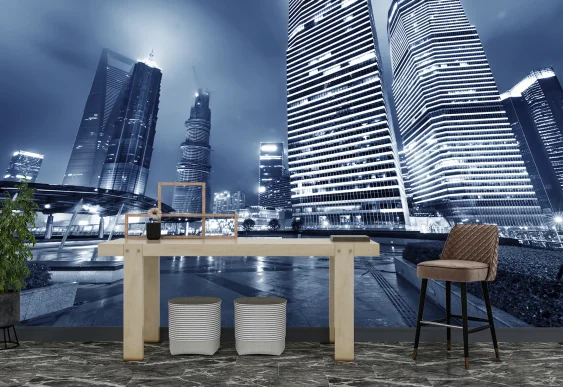 Fototapet Orașe - Clădire modernă în Shanghai, China