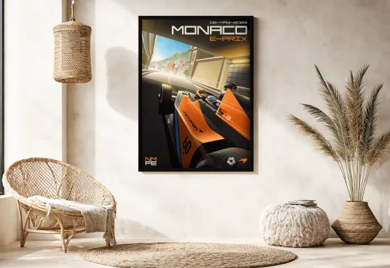 🏎️ Постер Monaco E-Prix гонки в городе