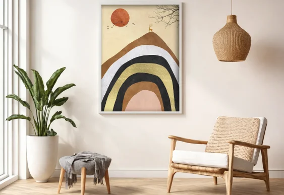 🌿 Абстрактный лист монстеры в современном стиле