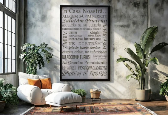 🏡 Картина Семейные правила и ценности в доме