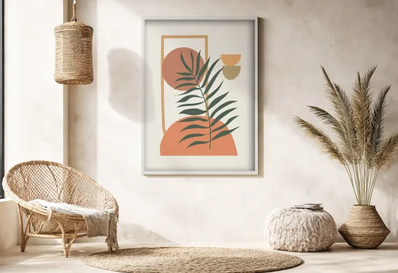 🖼️ Картина в раме абстракция геометрия на холсте