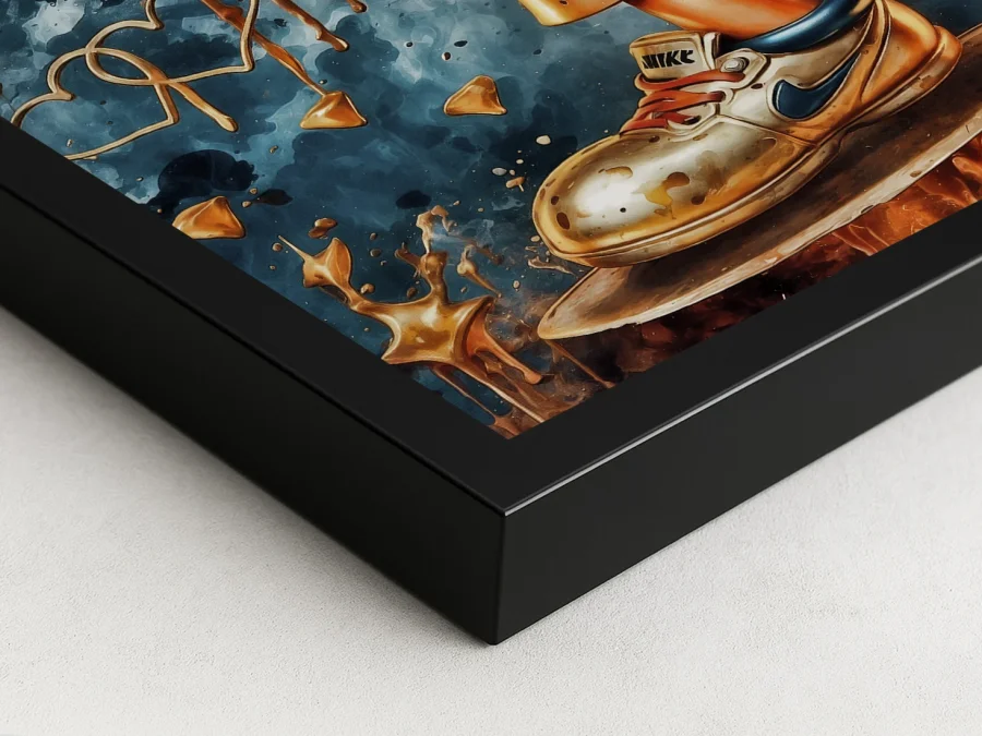 🔥 Картина мышонок с битой и надписью BAD BOY