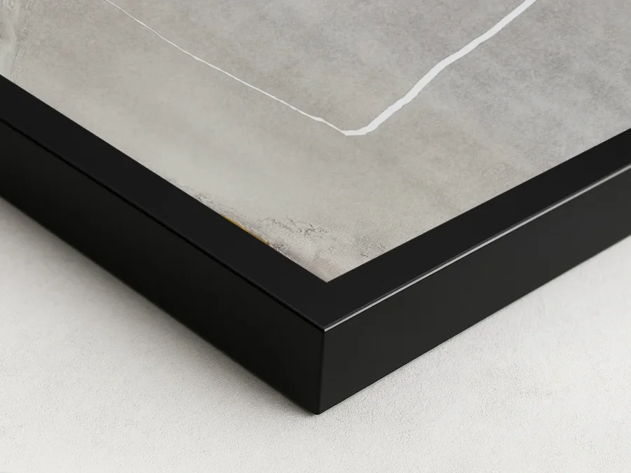 🖼️ Картина в раме абстракция камни и золото минимализм