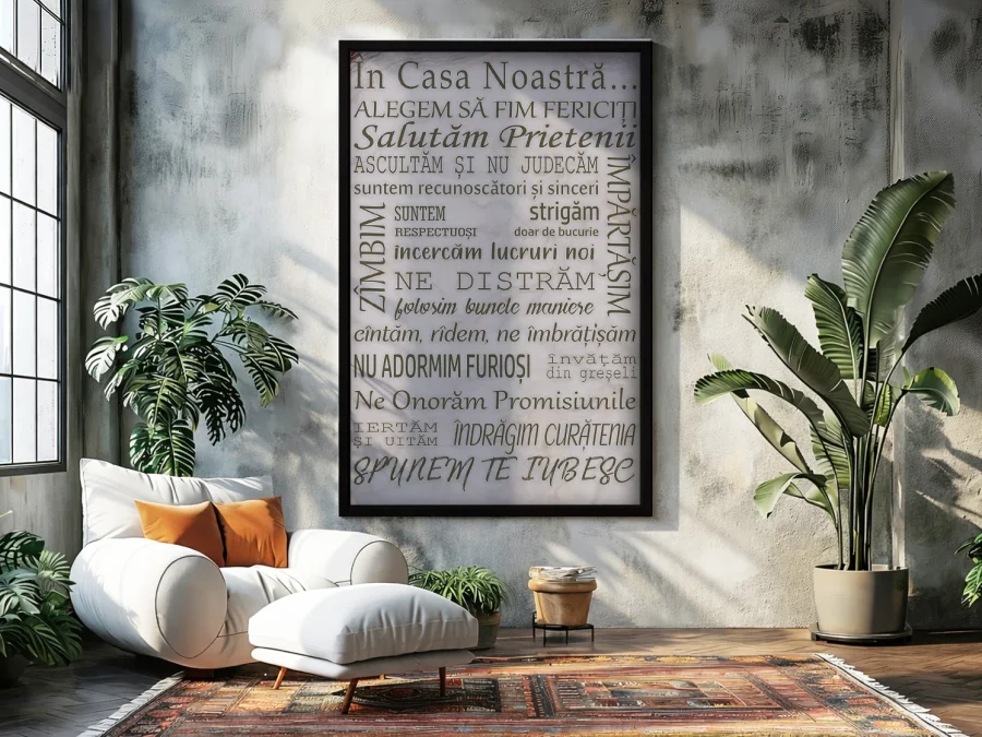 🏡 Картина Семейные правила и ценности в доме