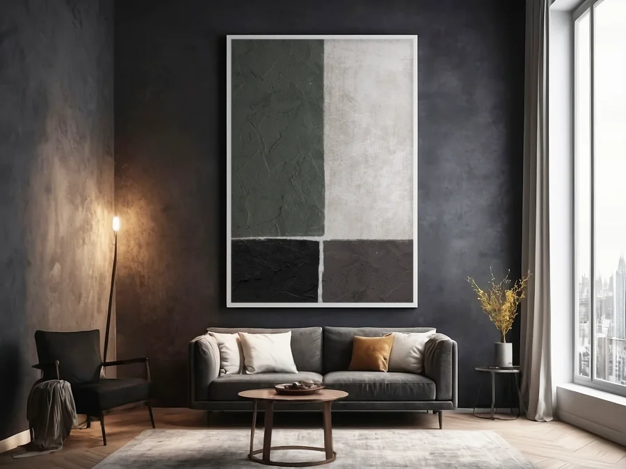 🖼️ Картина в раме абстракция геометрия на холсте