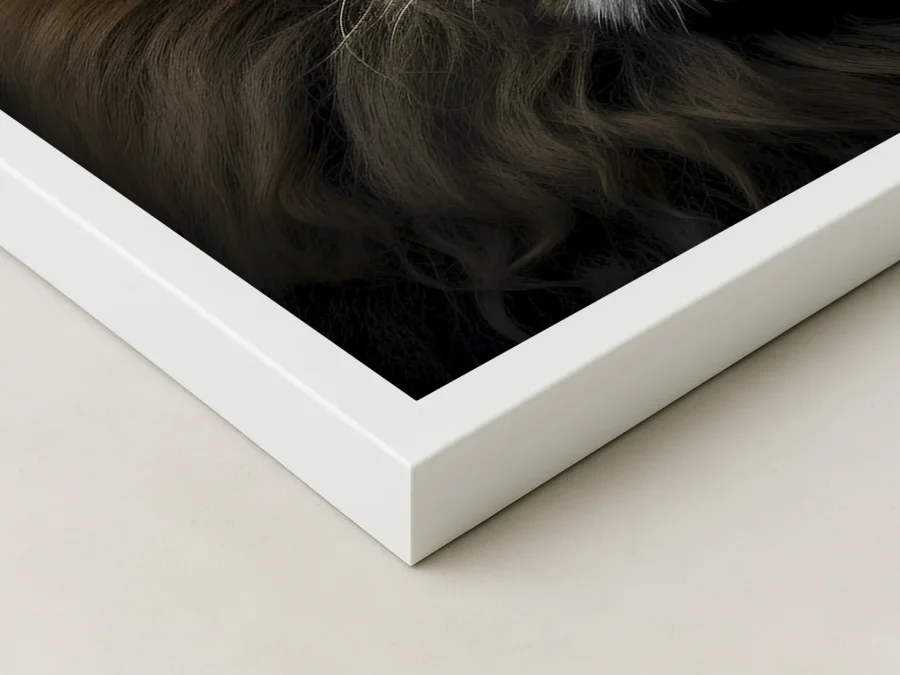 🦁 Картина в раме лев с короной королевский портрет