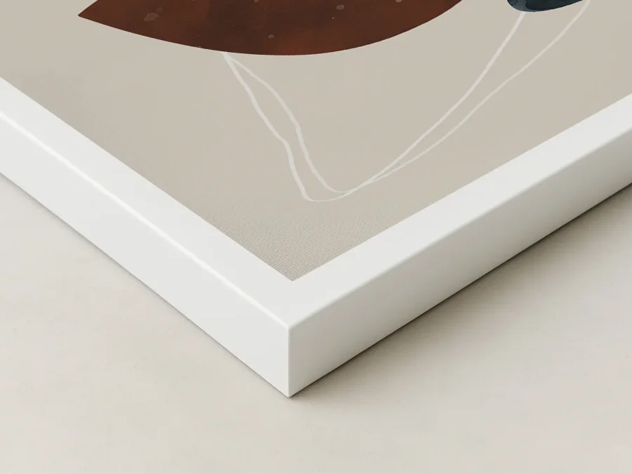 🌿 Минималистичная картина с растением и формами