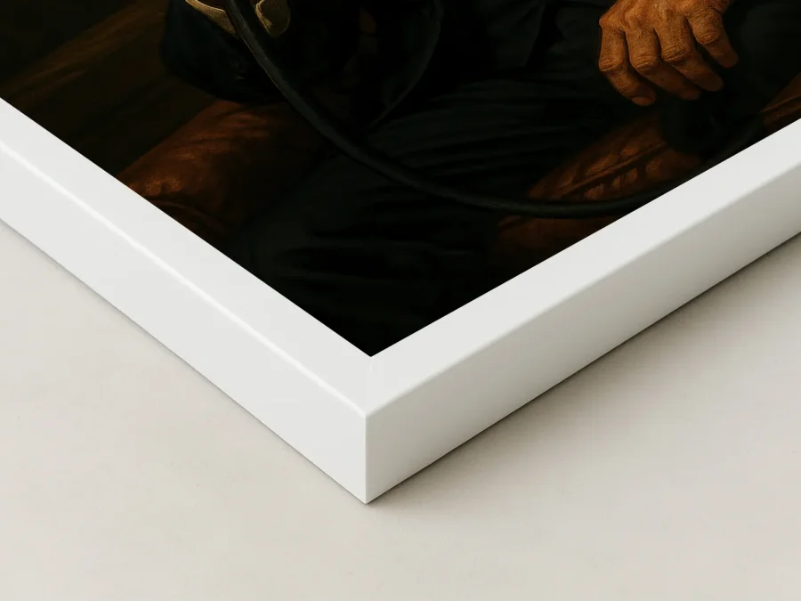 🎬 Tablou în ramă mafiot cu narghilea stil poster film