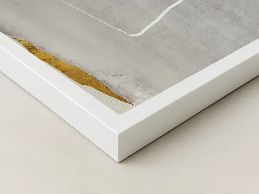 🖼️ Картина в раме абстракция камни и золото минимализм