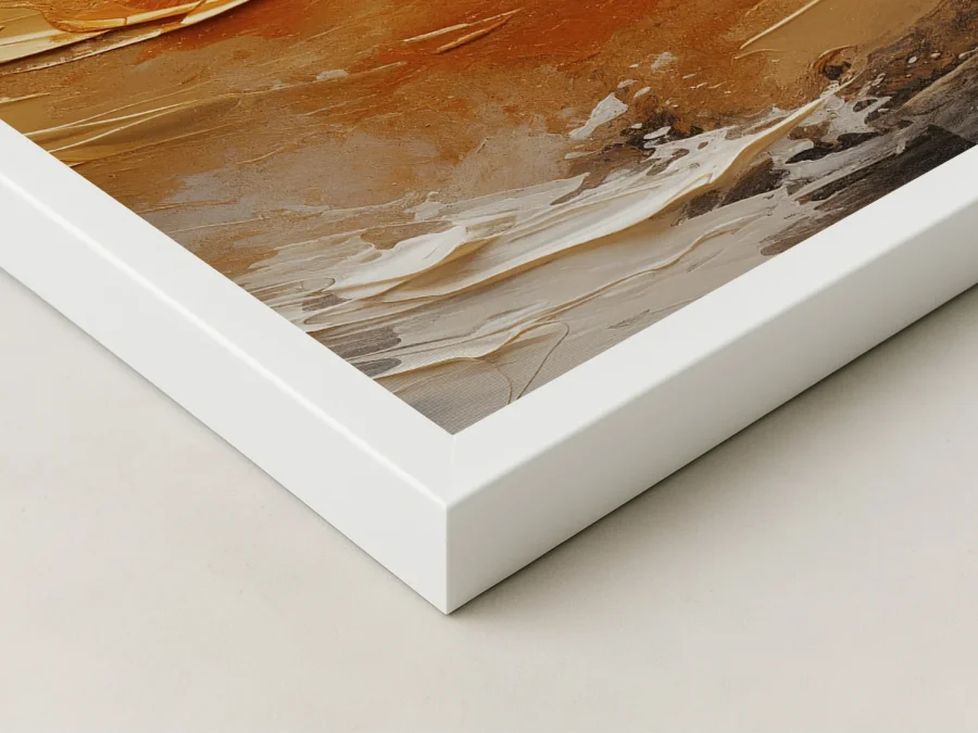 🎨 Картина абстракция вихрь в тёплых тонах на холсте