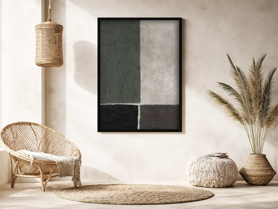 🖼️ Картина в раме абстракция геометрия на холсте