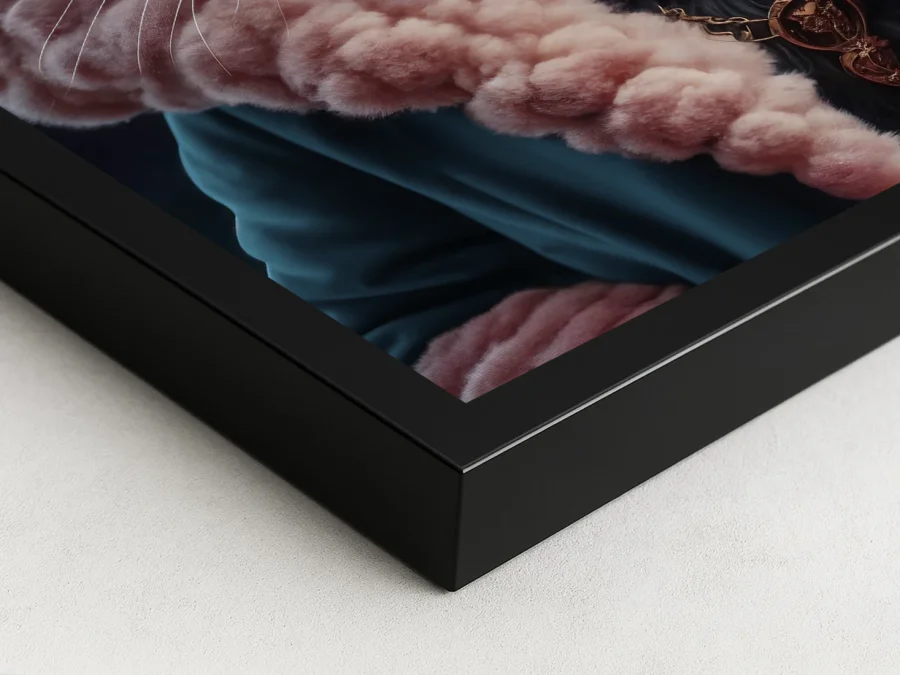 🐱 Картина модный кот в очках и зимнем стиле