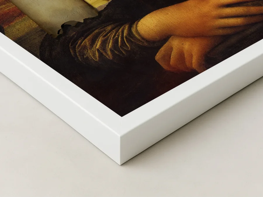 🖼 Tablou pe pânză Mona Lisa cu accente aurii