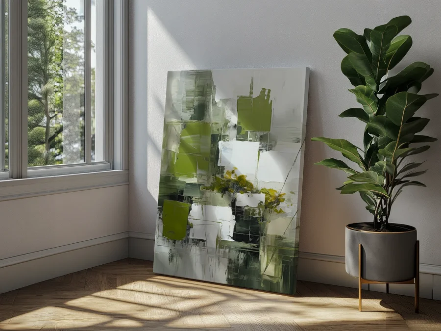 🎨 Tablou Abstracție de Primăvară pe pânză