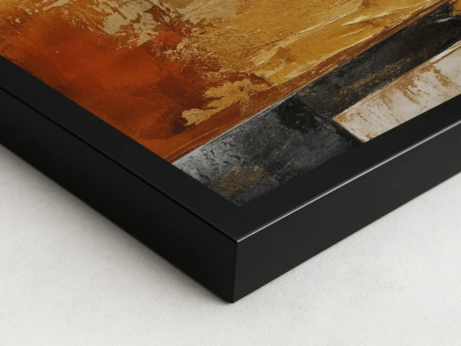 🎨 Картина абстракция теплые оттенки и текстура на холсте