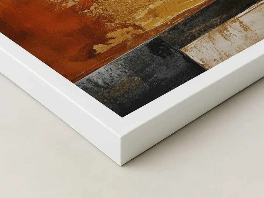 🎨 Картина абстракция теплые оттенки и текстура на холсте