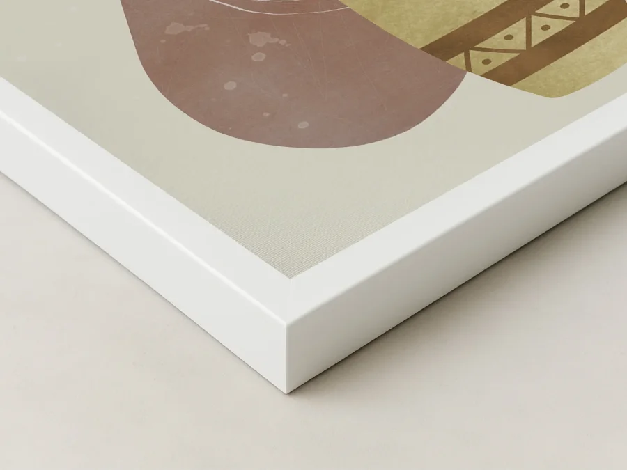 🌿 Tablou minimalist cu plantă în vază în ramă