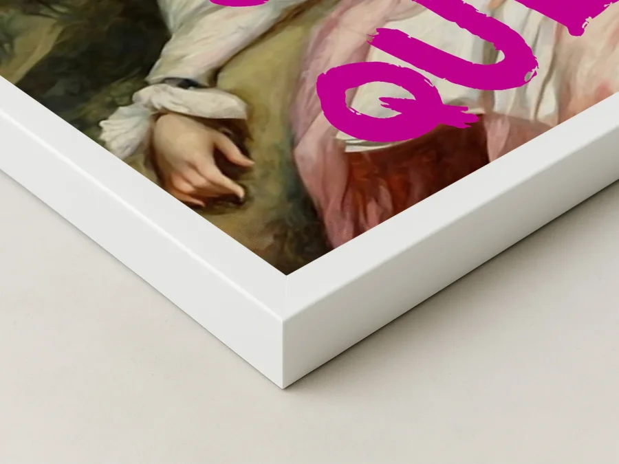 👑 Tablou pe pânză portret cu text SLAY QUEEN