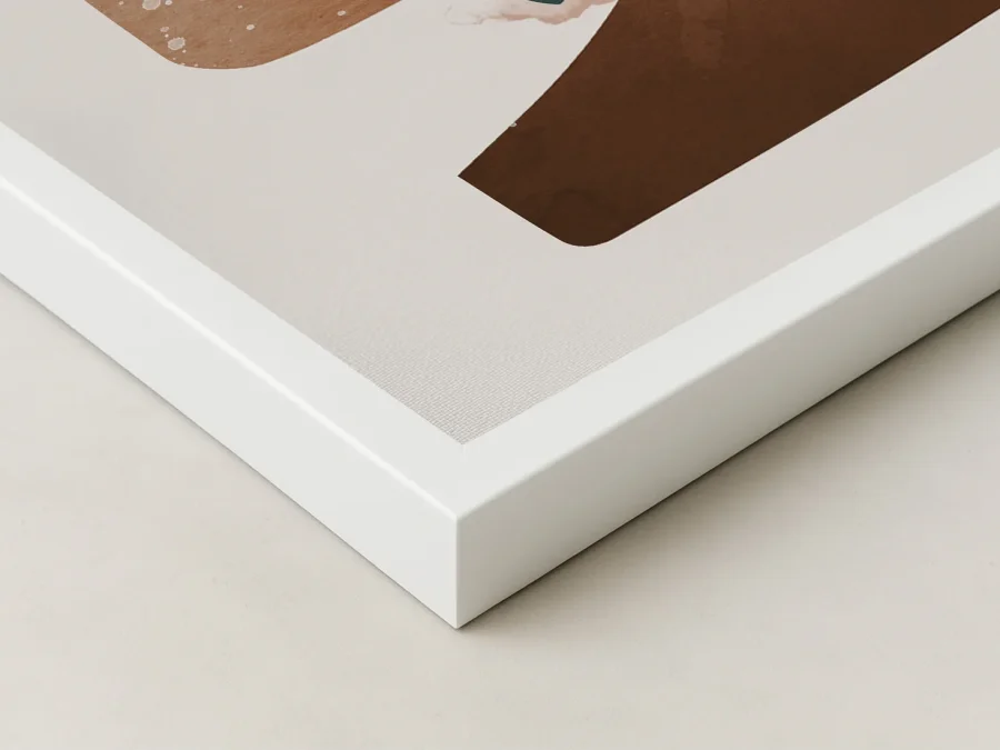 🌿 Абстрактная композиция с листьями и формами