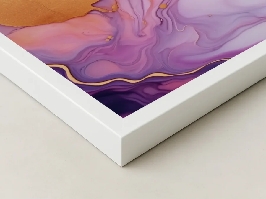 🎨 Абстрактная картина в розово-золотых тонах