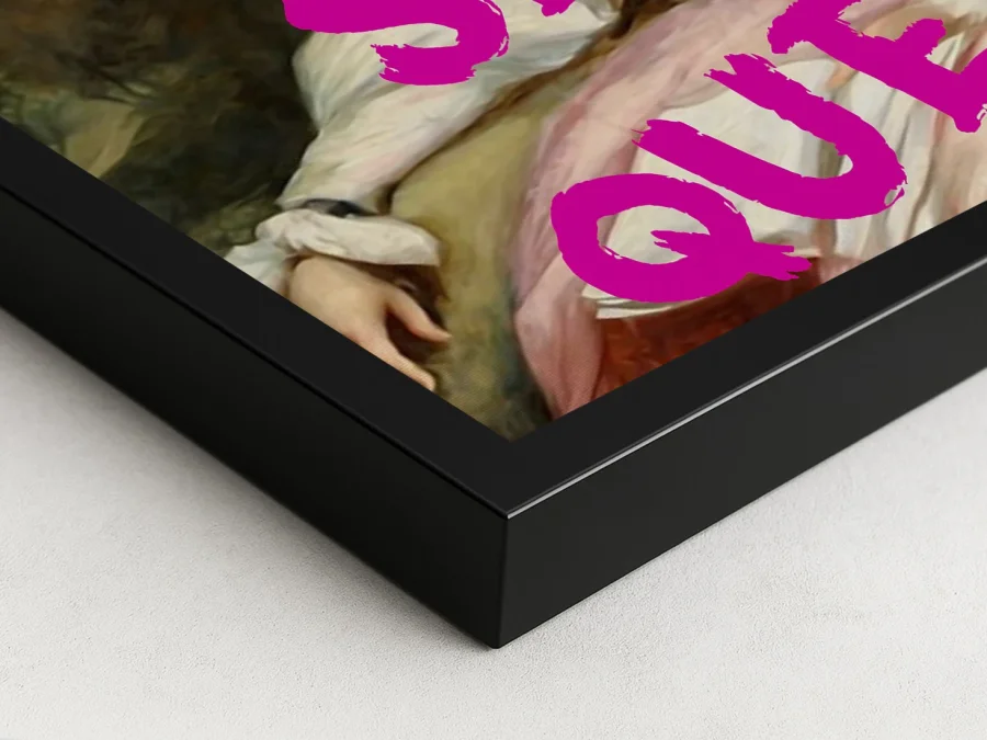 👑 Tablou pe pânză portret cu text SLAY QUEEN