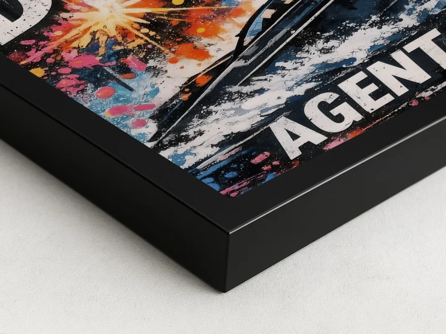 🔫 Картина Бонд MI6 с катером и яркими эффектами