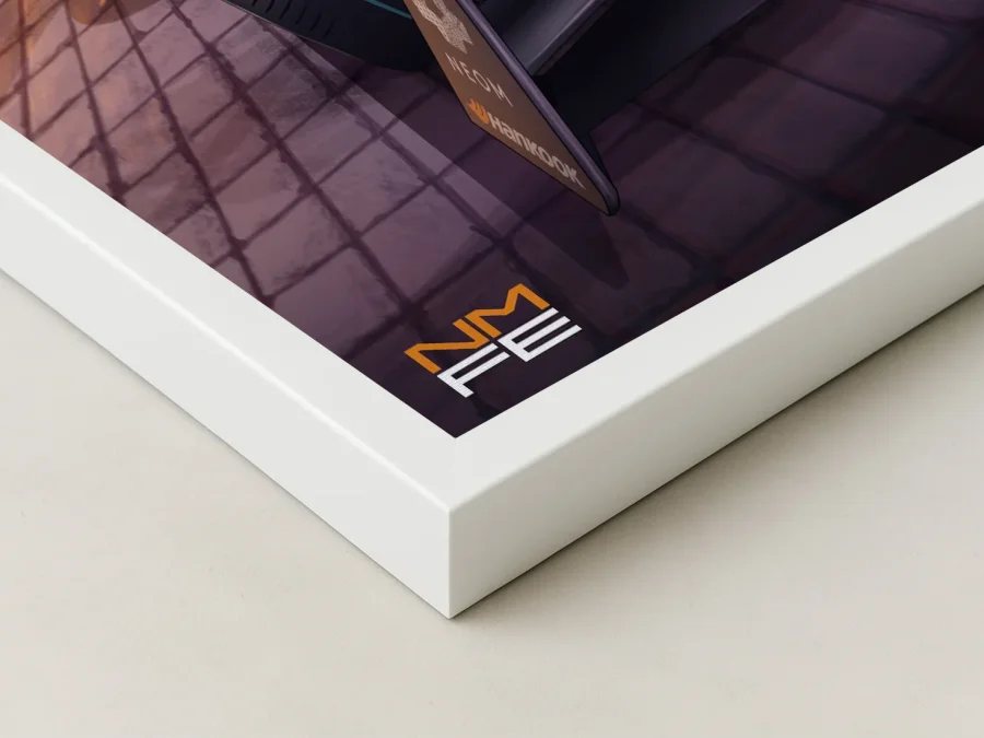 🏎️ Постер Rome E-Prix болид у архитектуры