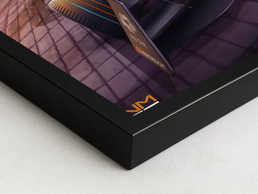 🏎️ Постер Rome E-Prix болид у архитектуры