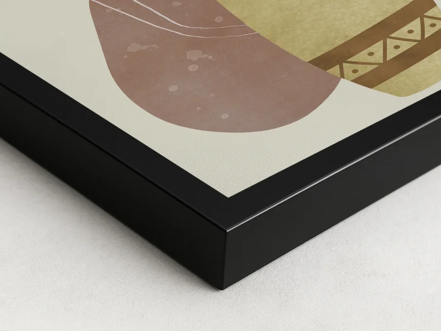 🌿 Tablou minimalist cu plantă în vază în ramă