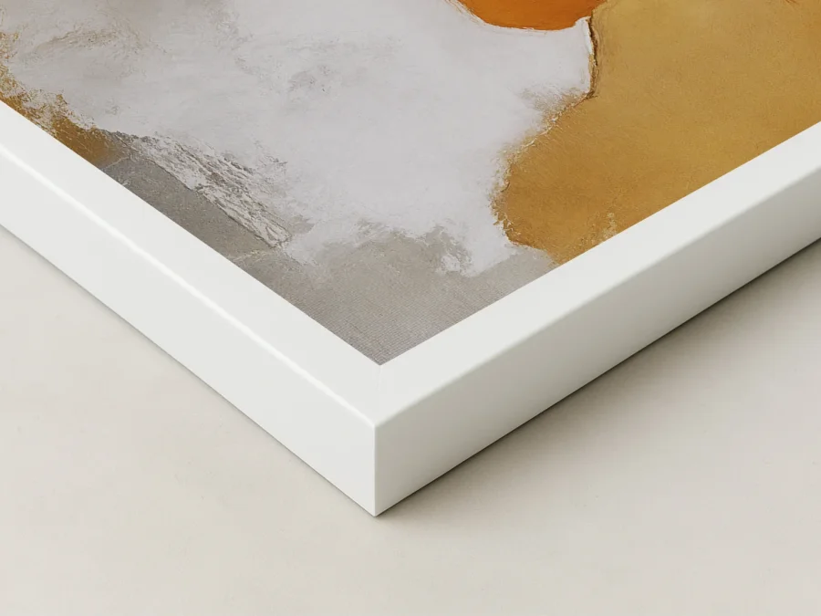 🎨 Картина абстракция оранжево-золотые акценты на холсте