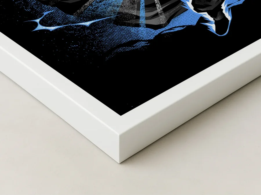 ⚡ Tablou în ramă erou anime cu energie albastră