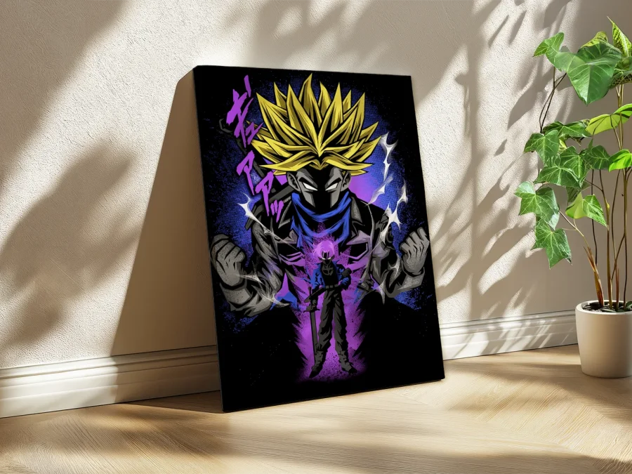 🔥 Tablou Anime Trunks Dragon Ball pe pânză