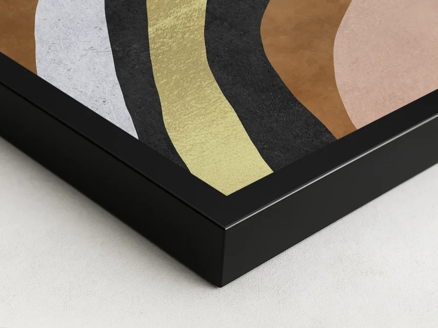 🌄 Абстрактный пейзаж с солнцем и горами